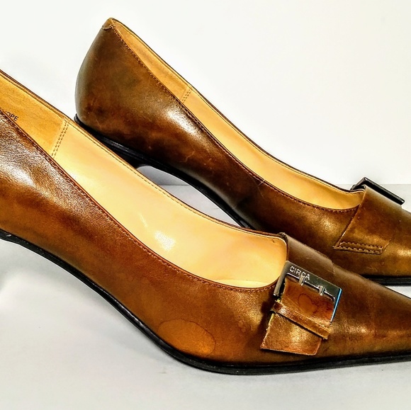 Joan & David circa comfort Olive green Short heels - Picture 4 of 8